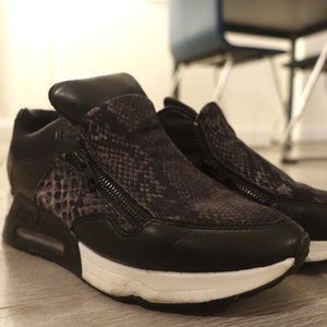 Ash Low-Top Sneakers, Snakeskin, size 7.5
